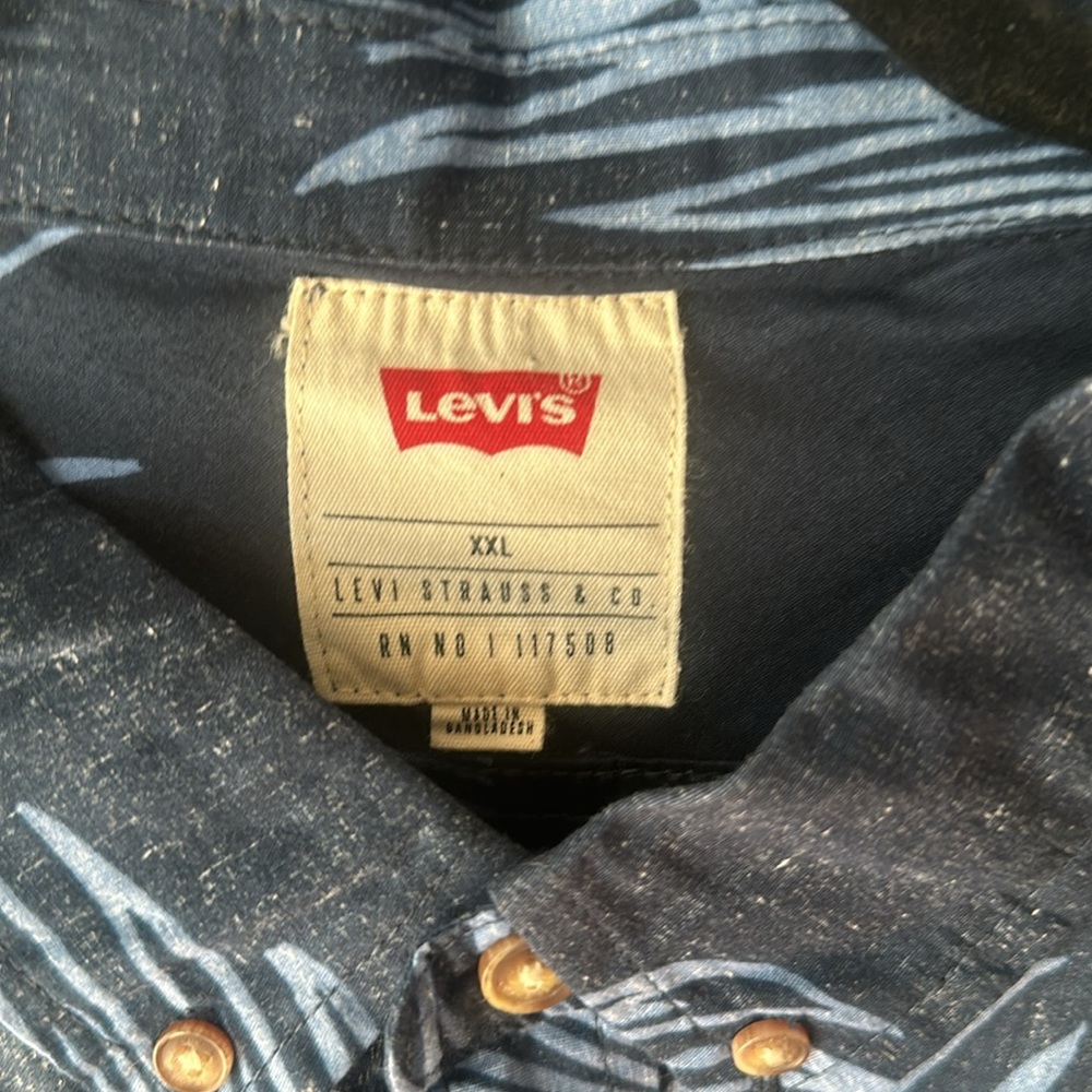 Navy button down - Picture 2 of 3